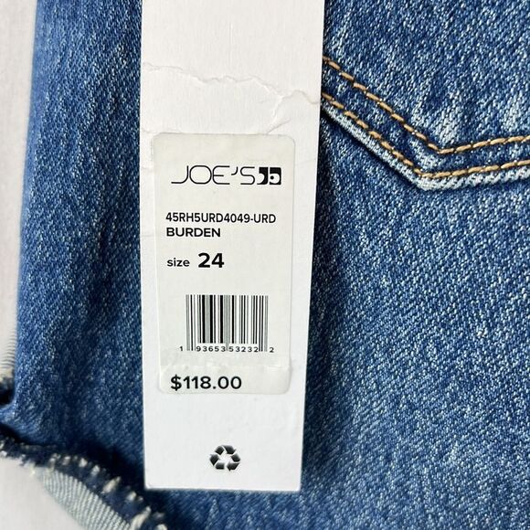Joes Jeans Roll-Cuff Denim Shorts -Burden- Size 24- NWT - Picture 5 of 9